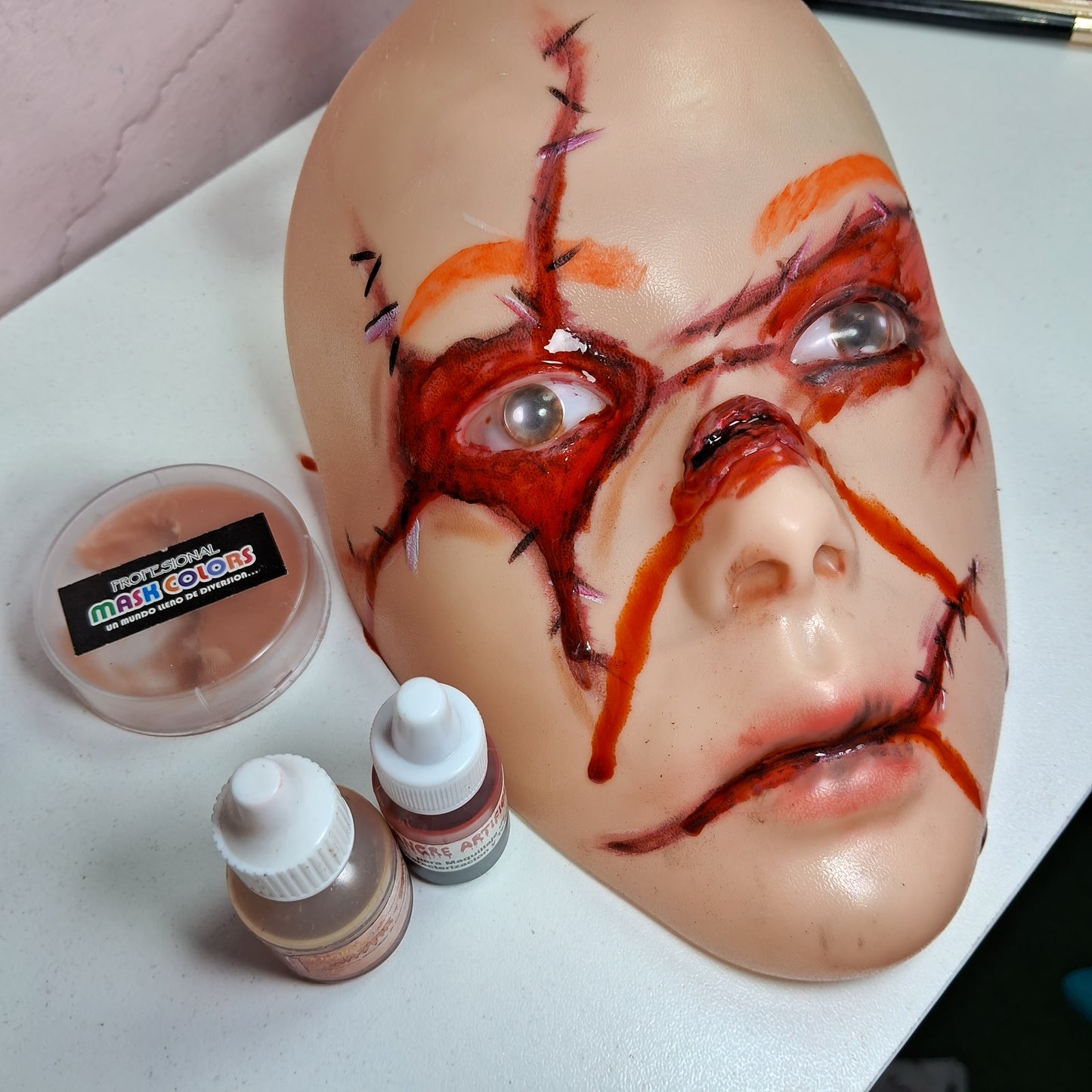 00324sku- Carne artificial Mask color mediano 15 gr