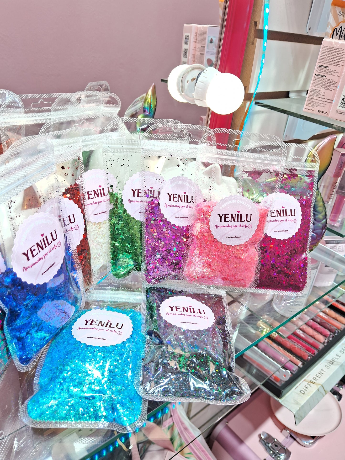 00383sku- Glitter Efecto Sirena unidad (50gr. c/u)