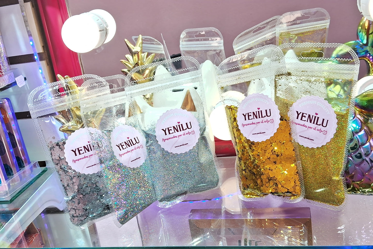 00383sku- Pack de glitters sueltos✨️ para Glitter Bar (50gr c/u)