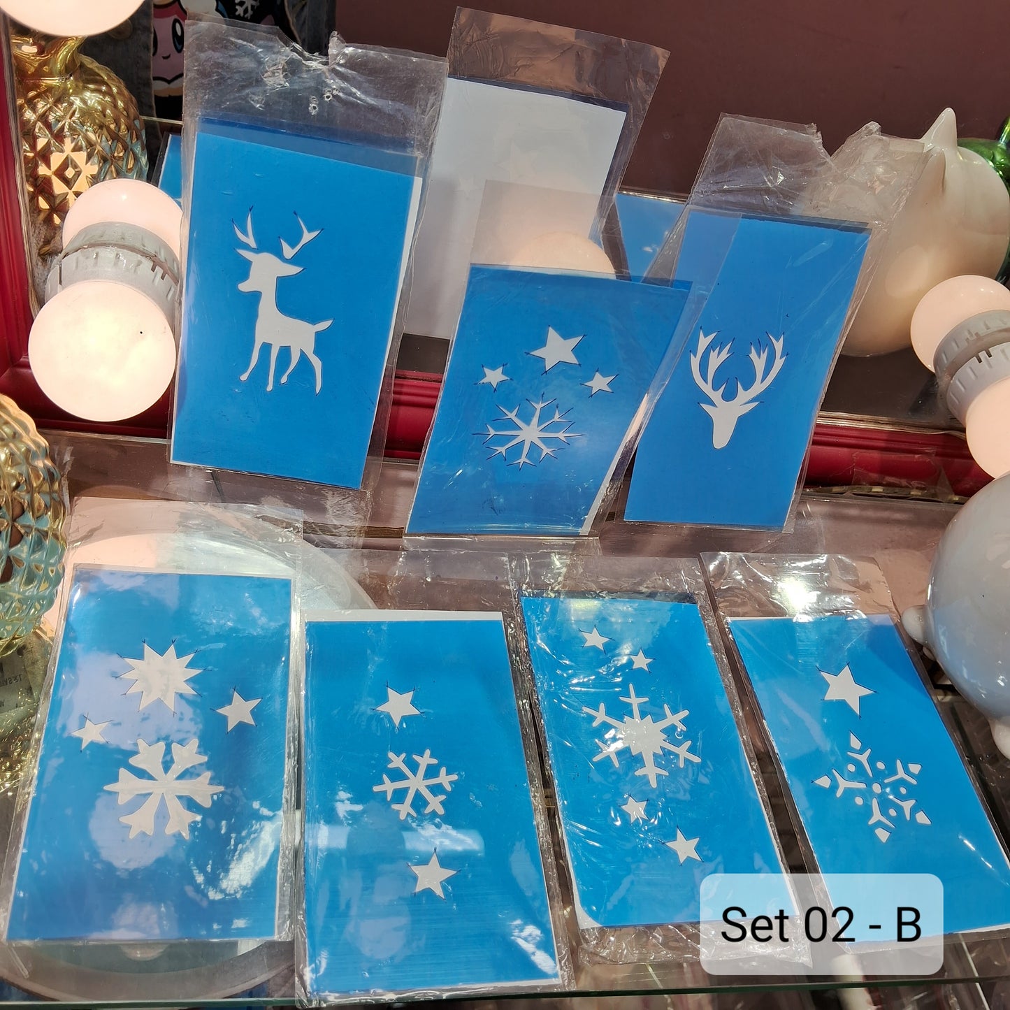 Set Stencils Navideños