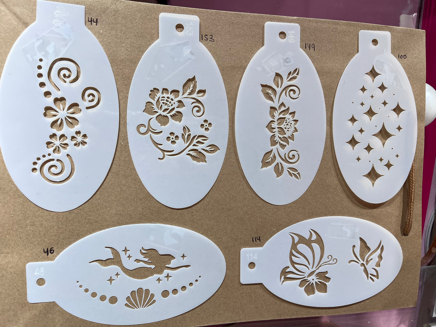00394sku- Stencil corte láser por unidad - Modelos varios