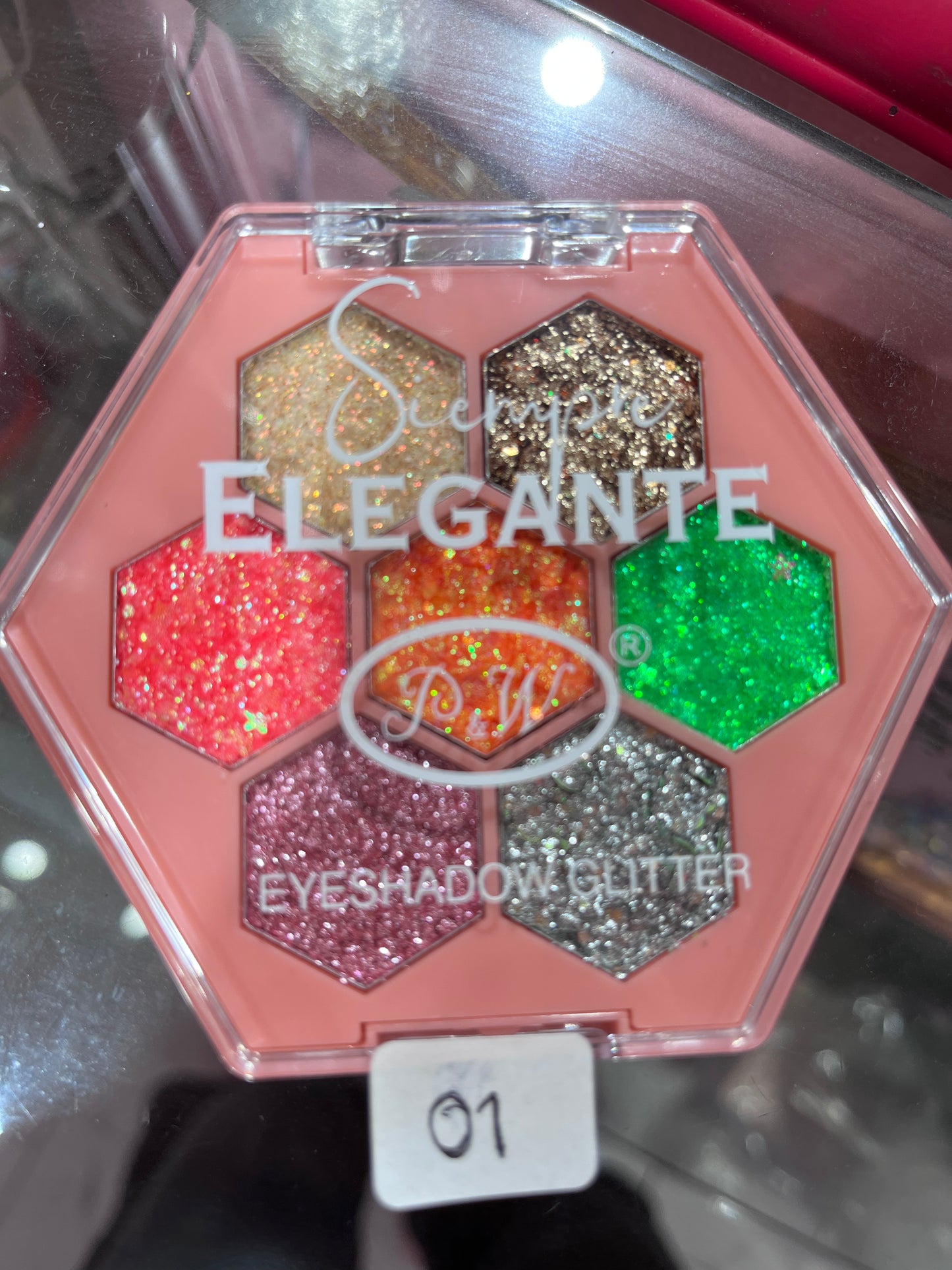 00344sku- Glitter paleta de 7 colores P&W