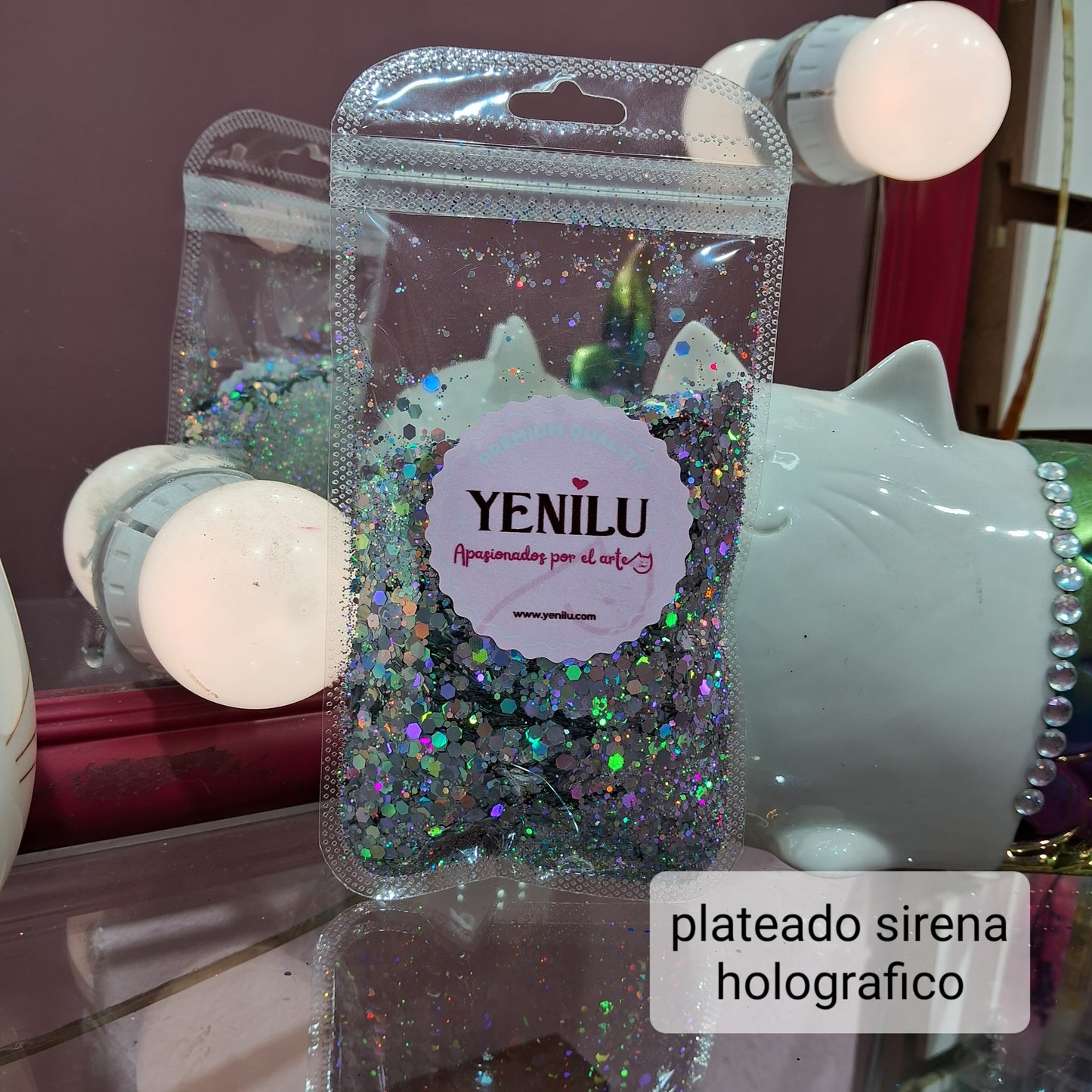 00383sku- Glitters Plateados & Dorados unidad (50 gr. c/u)