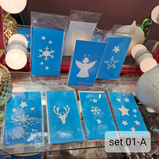 Set Stencils Navideños