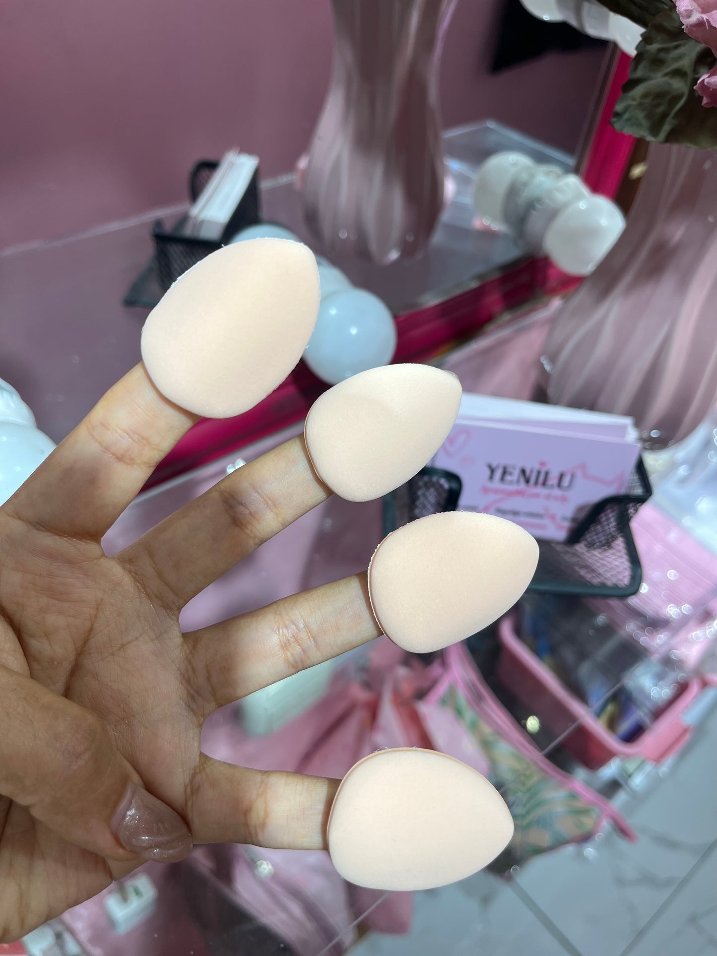 Sku405 - Pack de borlas y mini borlas para maquillaje
