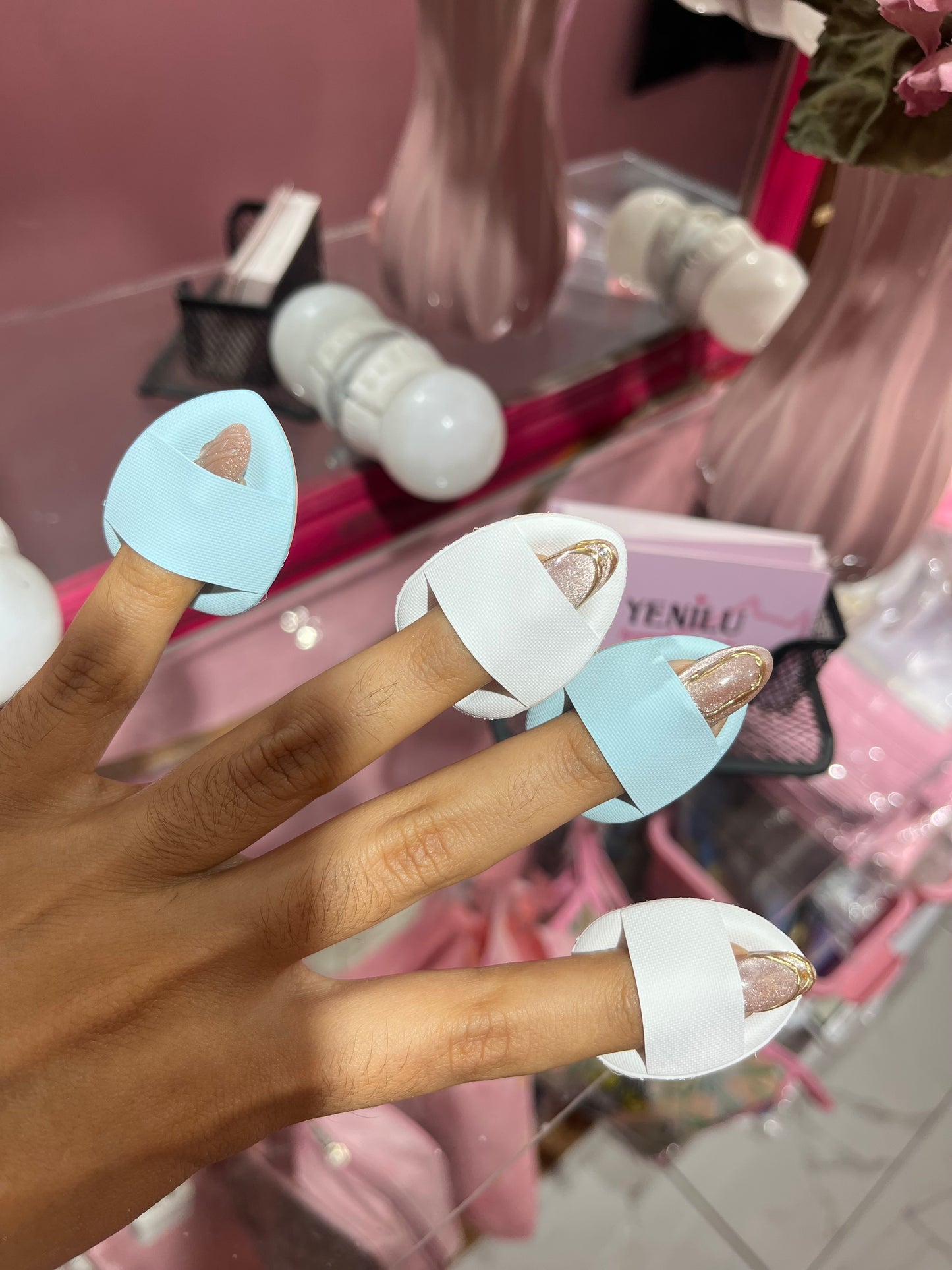 Sku405 - Pack de borlas y mini borlas para maquillaje