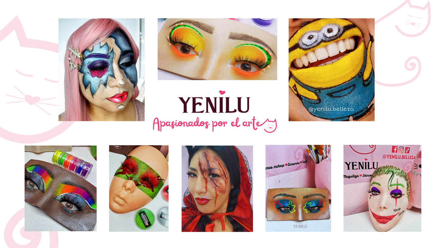 Pack de 5 pinturas en crema de alta pigmentación 5gr c/u - Mask Color