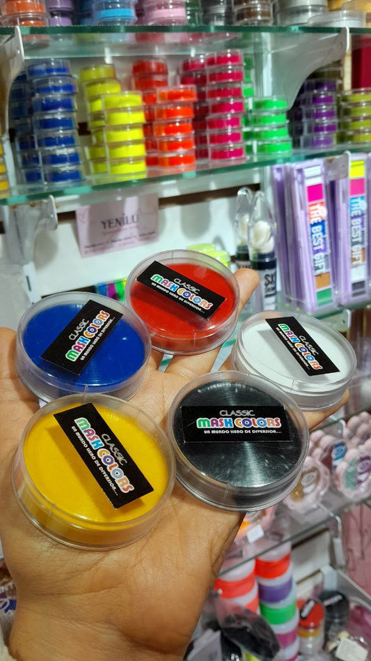 Pack 5 pinturas matte en crema de 15gr c/u - Mask Color